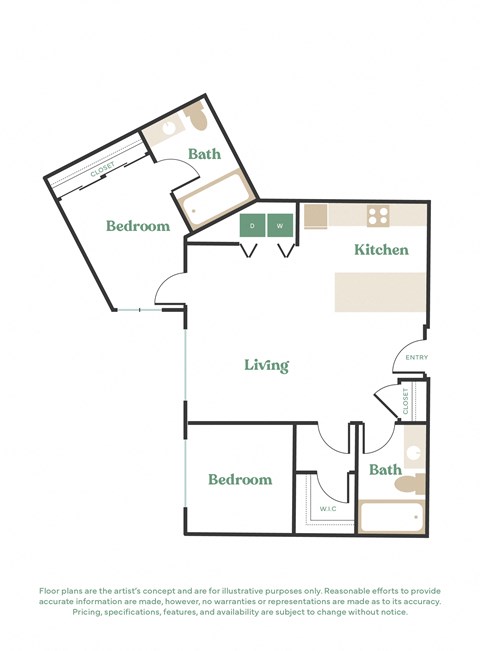 a floor plan of a house with a bedroom and a living room